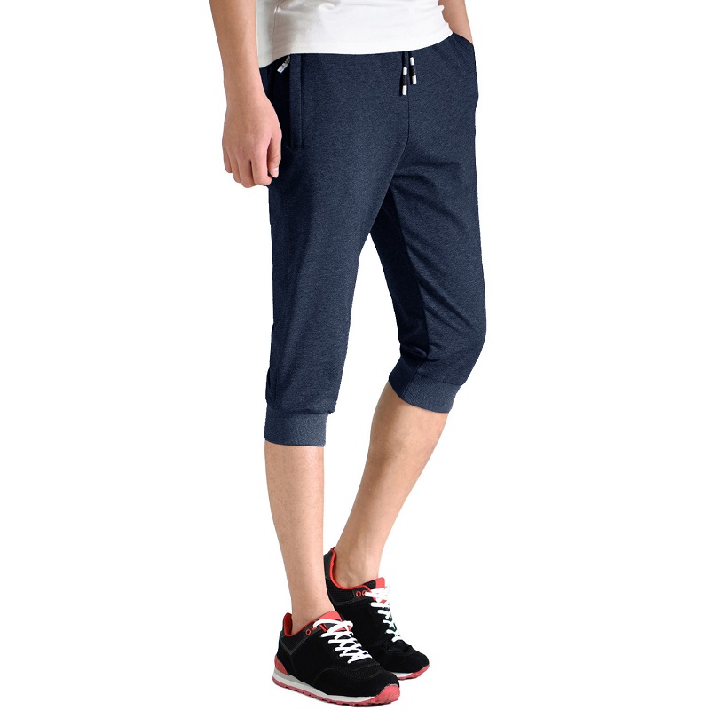 Мъжки панталони за дишане за тренировки с мъжки джоги с джобове с цип с подвижни дъна